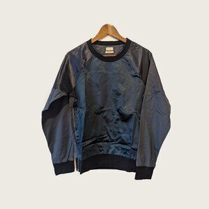 PAUL SMITH - Satin zipped crewneck sweater - Sz S